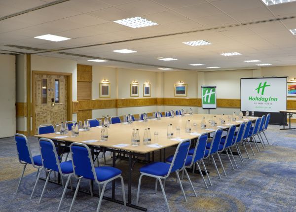 meeting room of holiday inn with fire safety from element