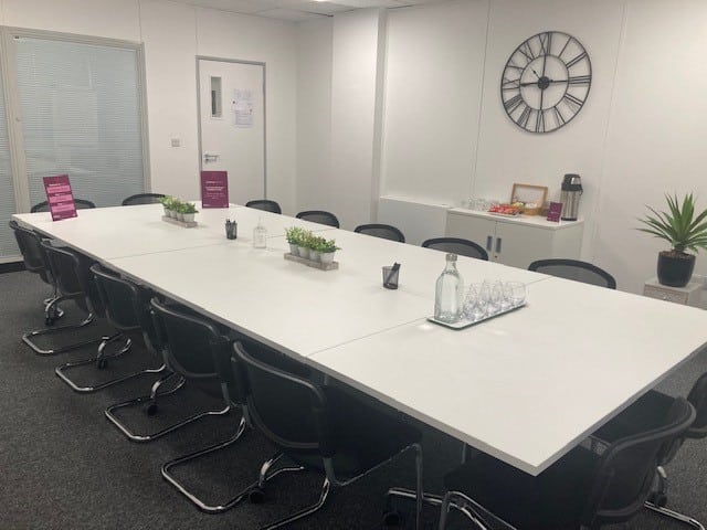 trinity point meeting room with fire safety from element pfp