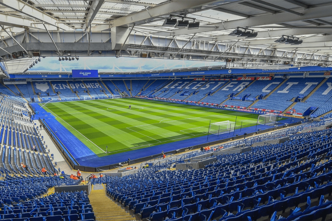 Inside King Power Stadium in Leicester