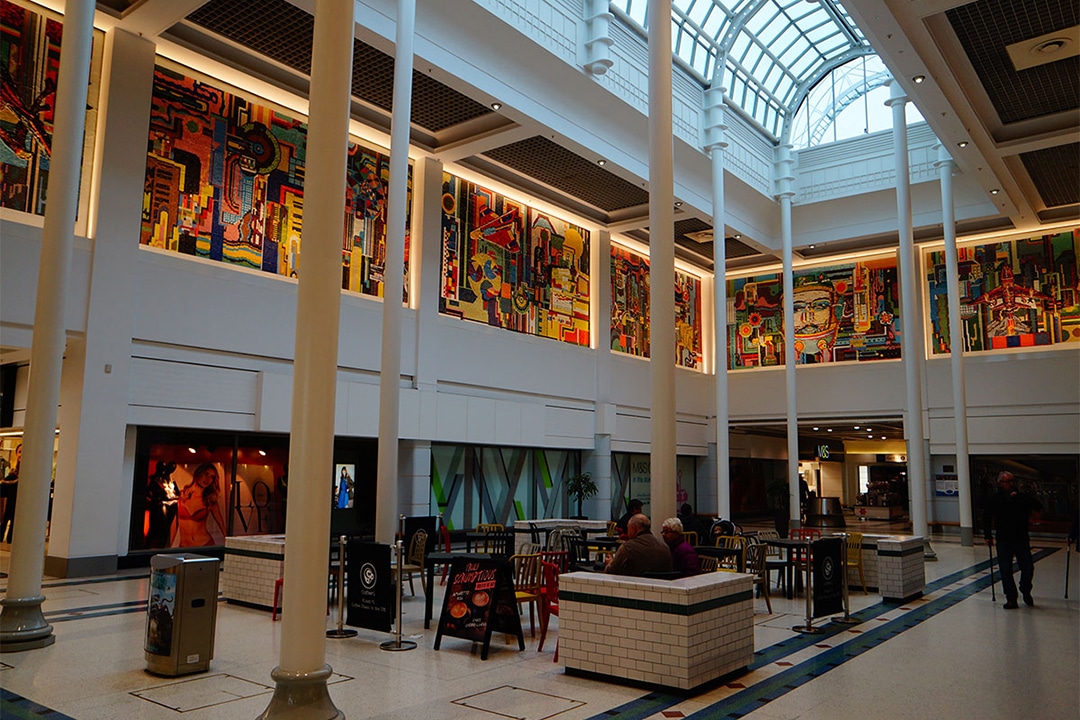 Inside of Kingfisher Shopping Centre