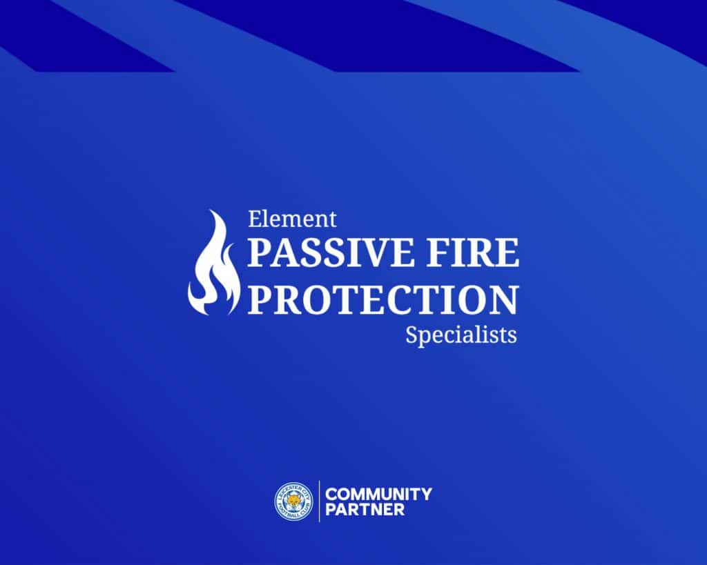Element passive fire protection become official Leicester city FC Community Partners
