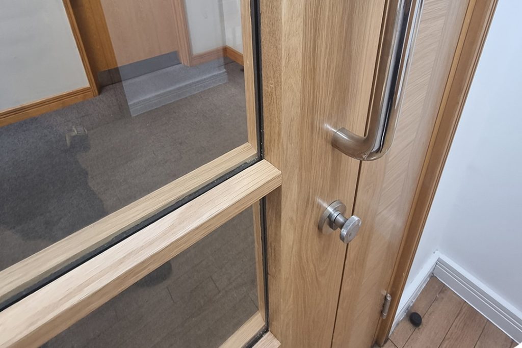 example of element-pfp installed fire door derby